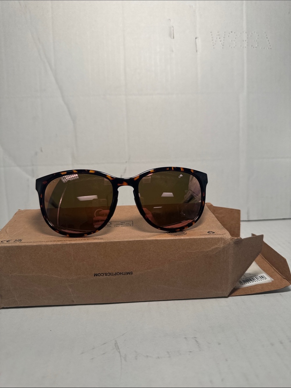 SMITH Tortoise Frame Sunglasses with Brown Lenses with chromapop polarized lens